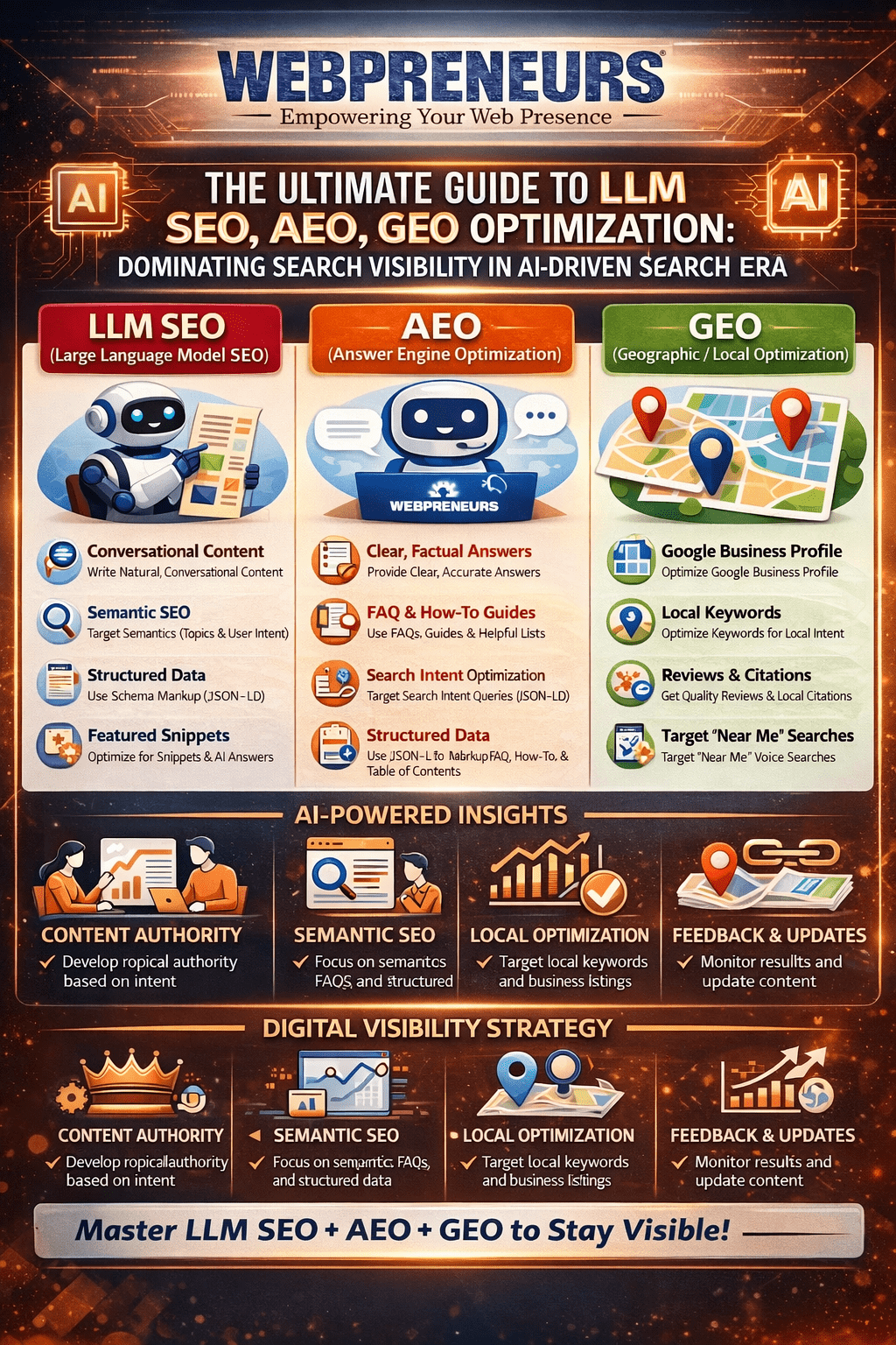 The Ultimate Guide to SEO AEO GEO LLM Optimization